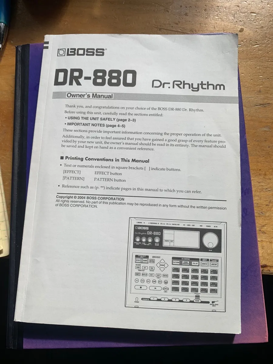 Boss DR 880 Drum Machine - Image 2