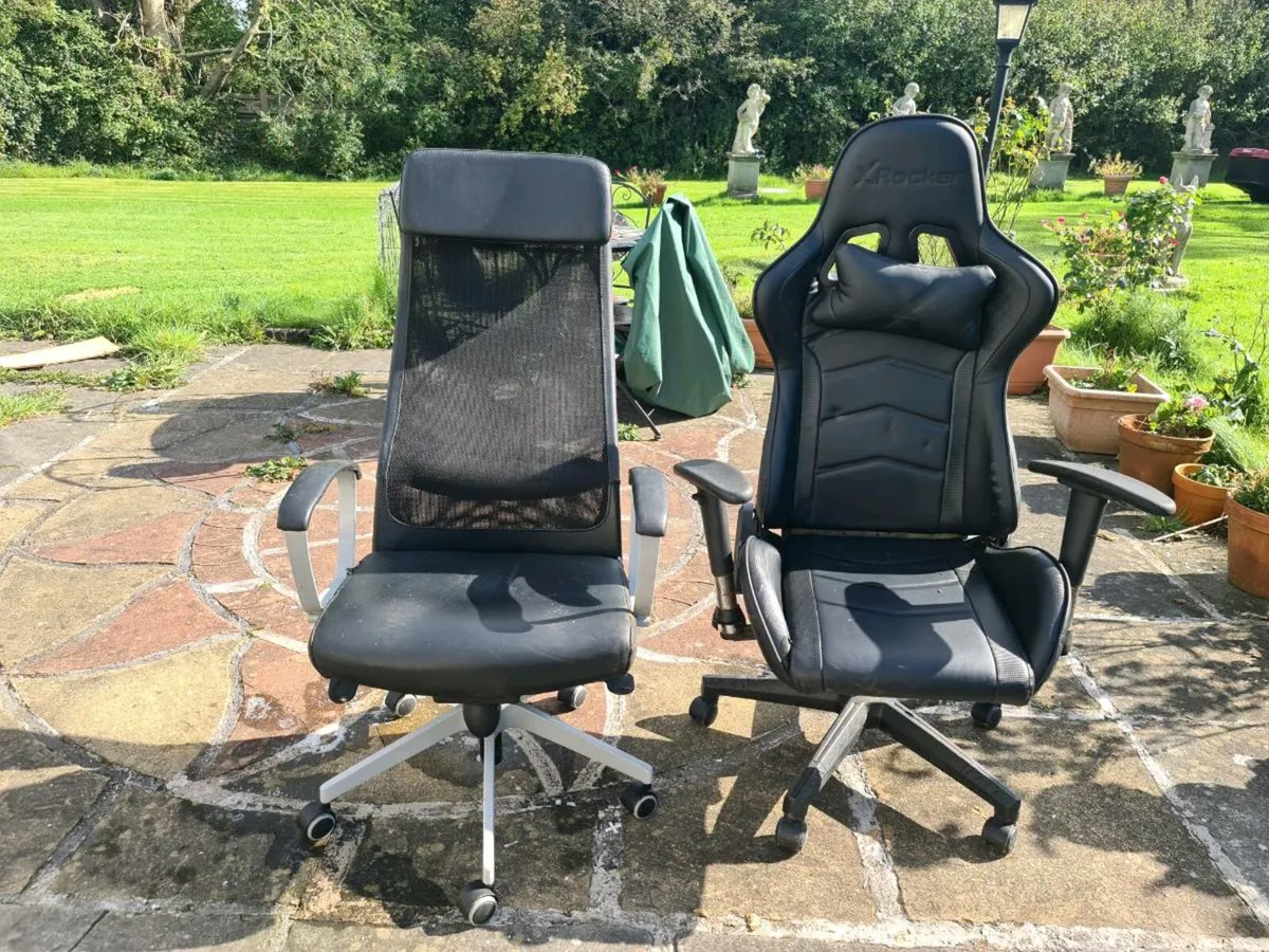 Two gaming chairs - Image 1