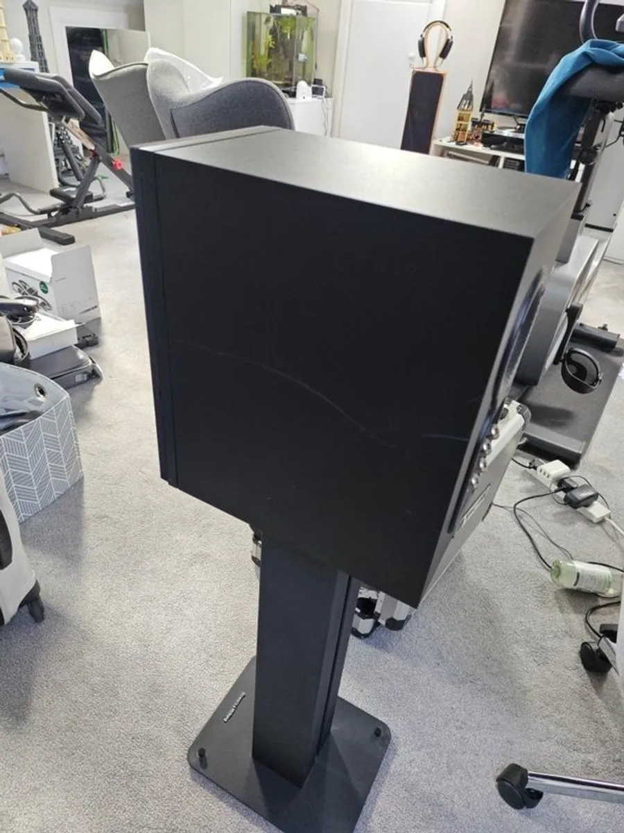 Bowers & Wilkins 606 stand mount speakers with stands - Image 3