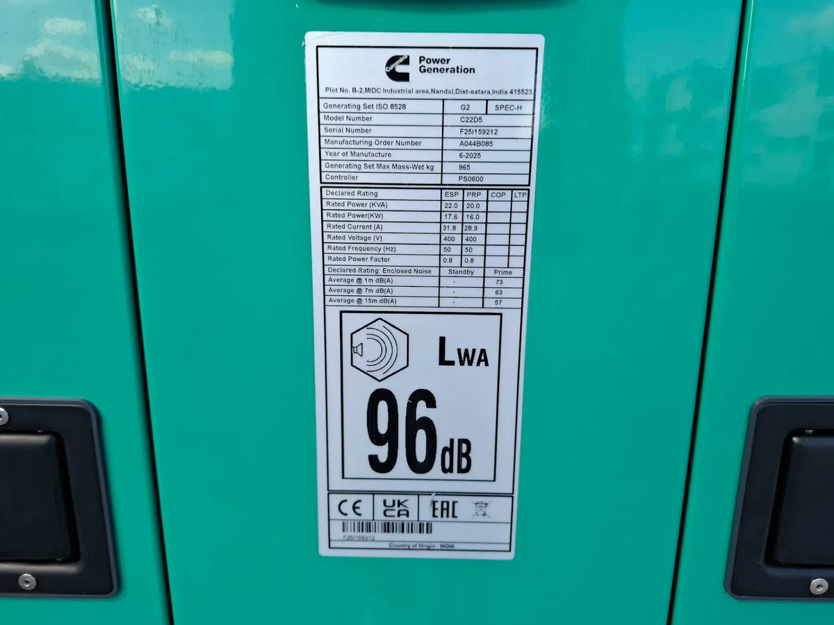 New Cummins C22D5 Generator - Image 2