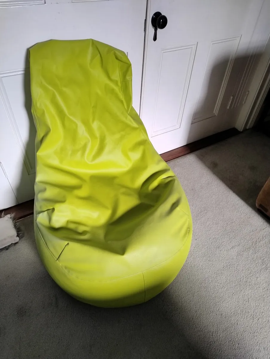 Lg beanbag (lime green) - Image 2