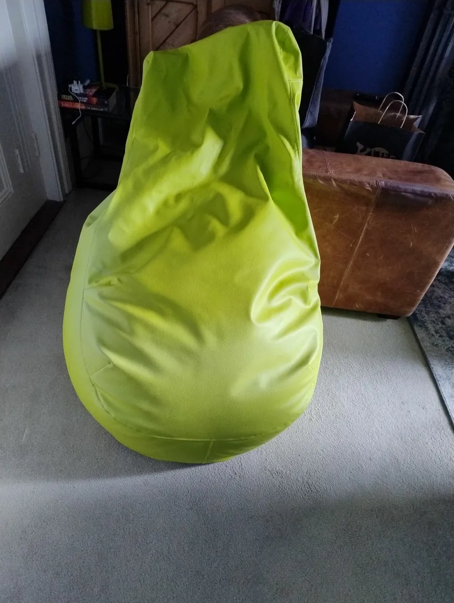 Lg beanbag (lime green) - Image 1