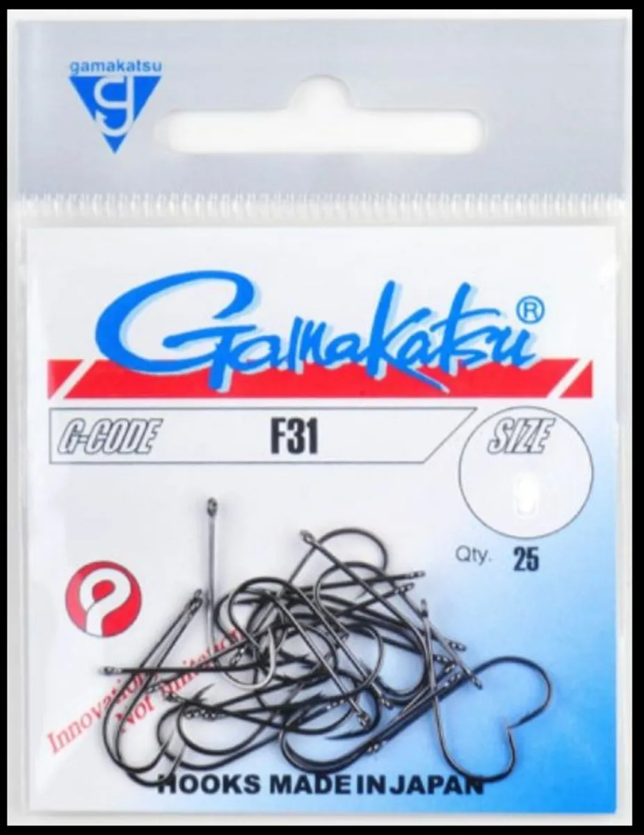 Gamakatsu F31 hooks (Size 4 Pack of 25)