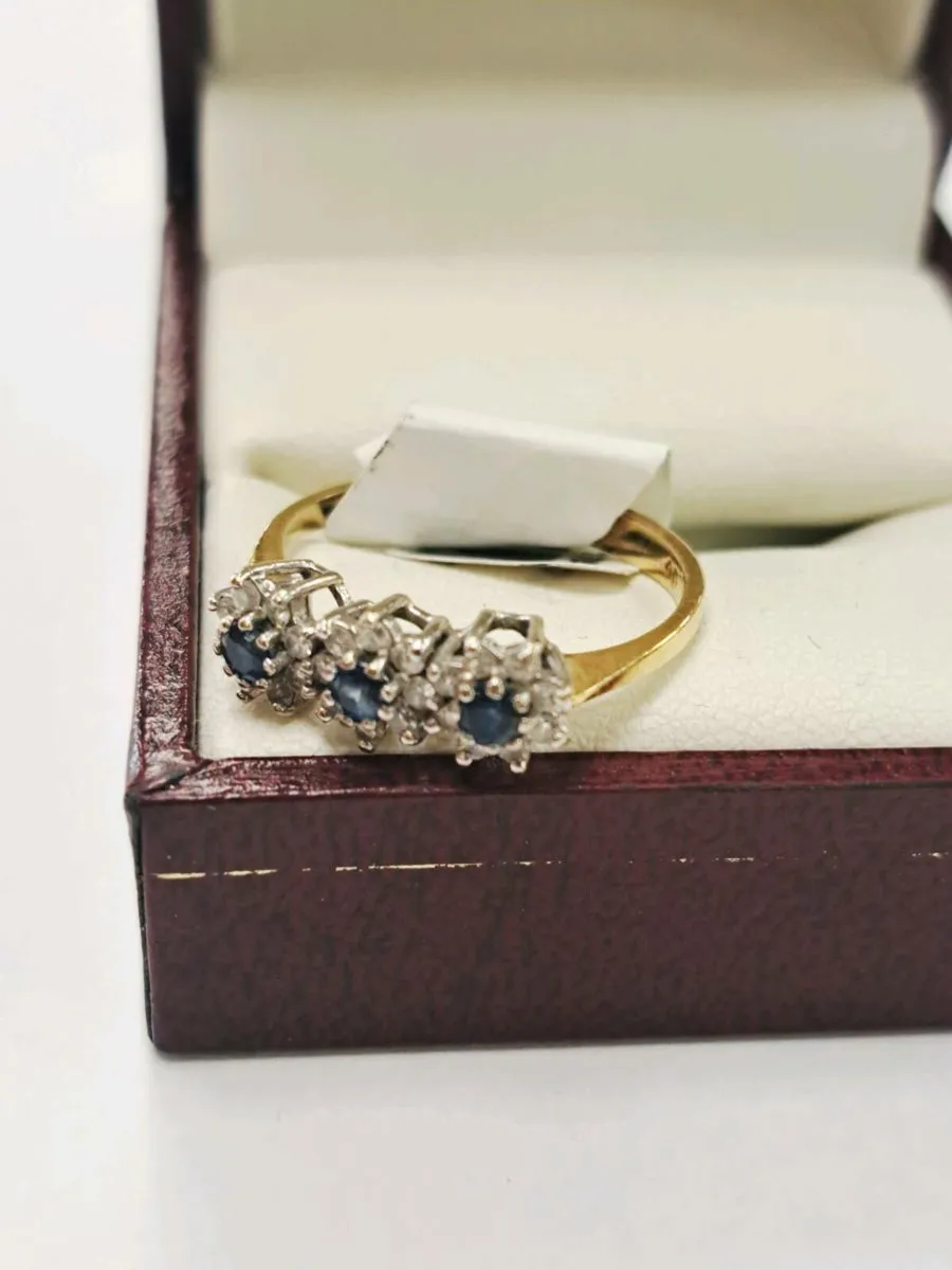 18K Dia. And Shappire Ring 18Ct. - Image 2