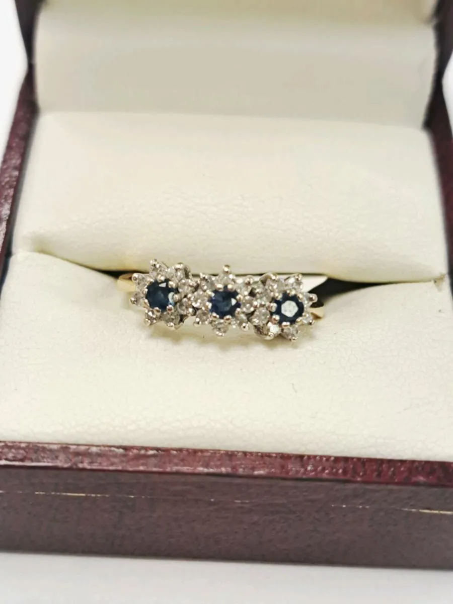 18K Dia. And Shappire Ring 18Ct. - Image 3
