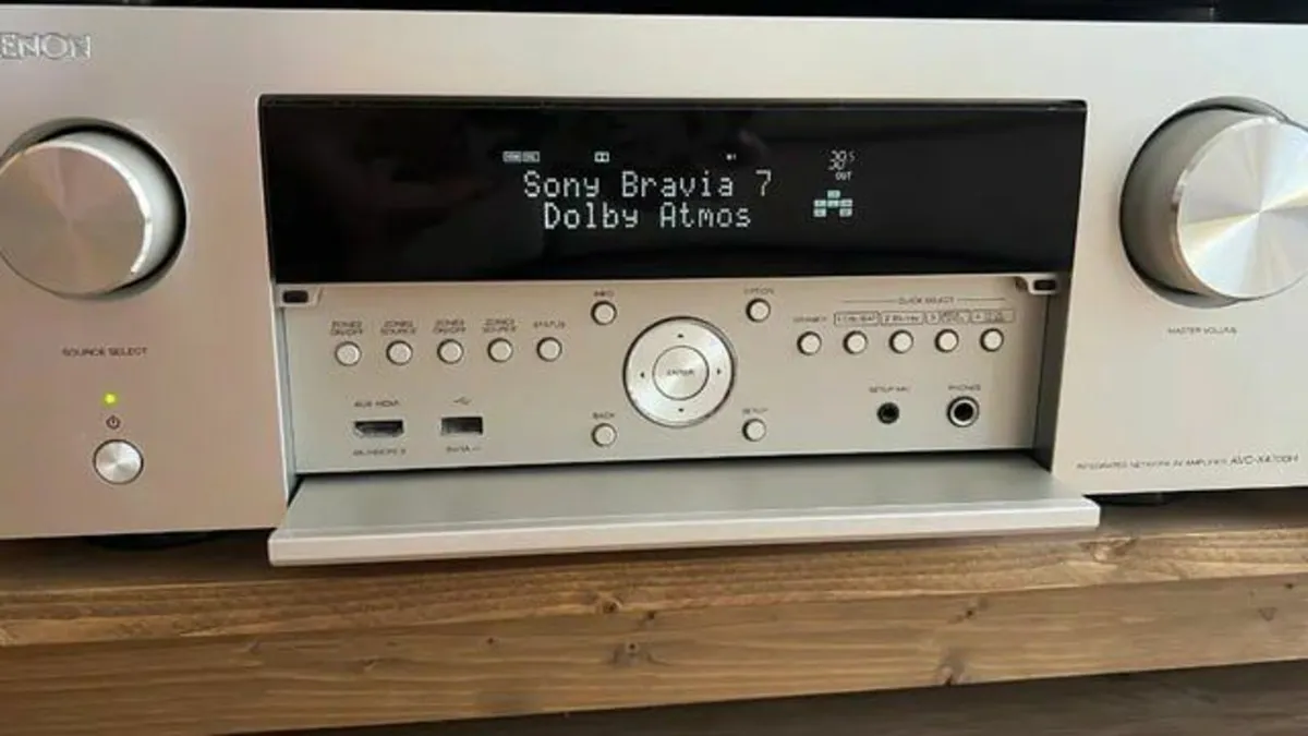 Denon AVC-X4700H AV Receiver Silver 11-2 Ch 8K - Image 2