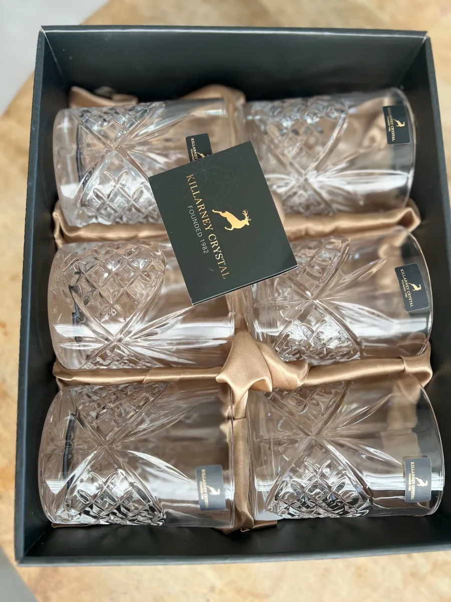 Killarney Crystal Whiskey Glasses - Image 1