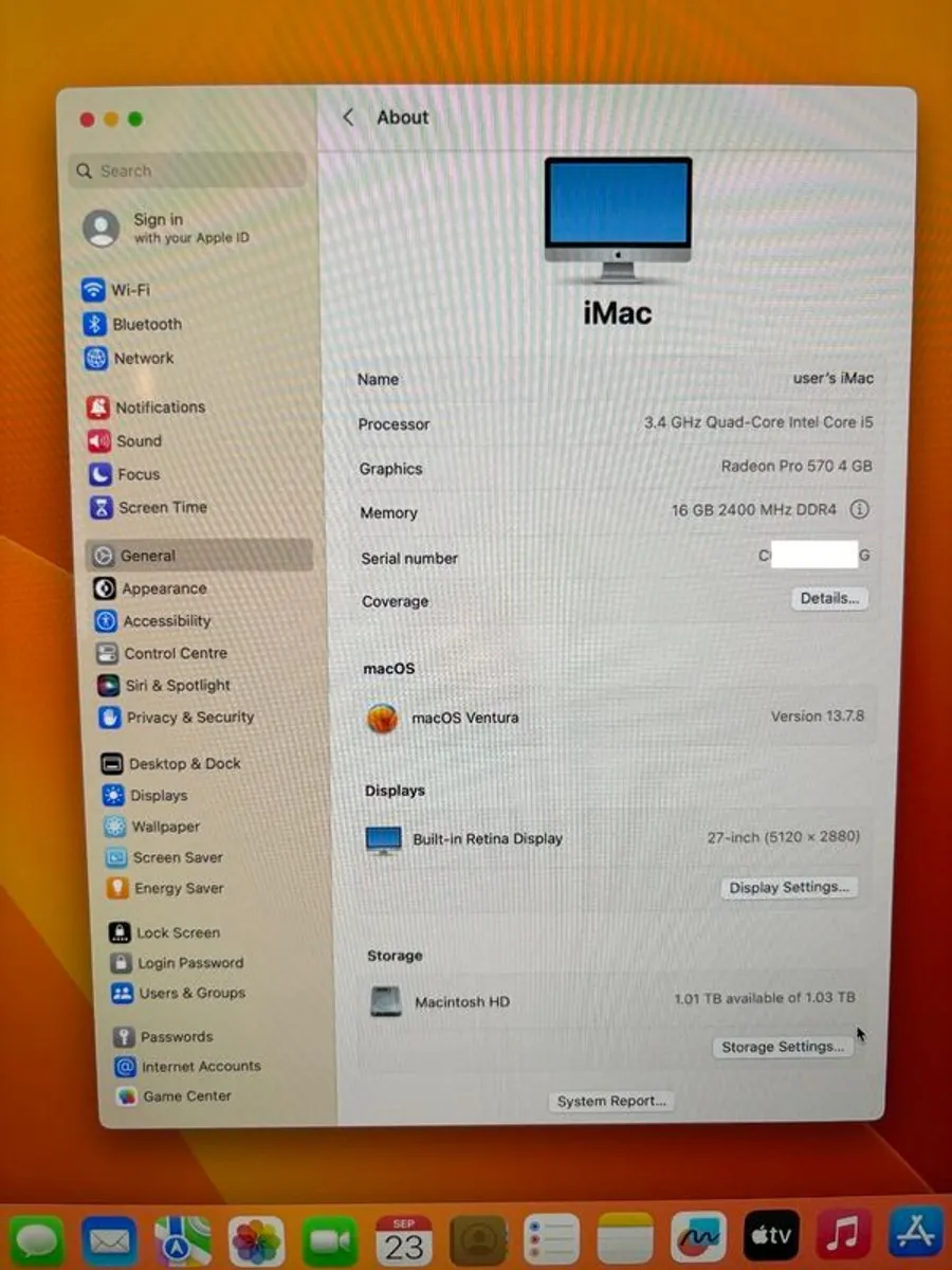 iMac 2017 27" 1TB - Image 2