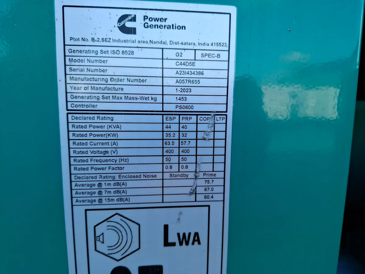 New Cummins C44D5 Generator - Image 4