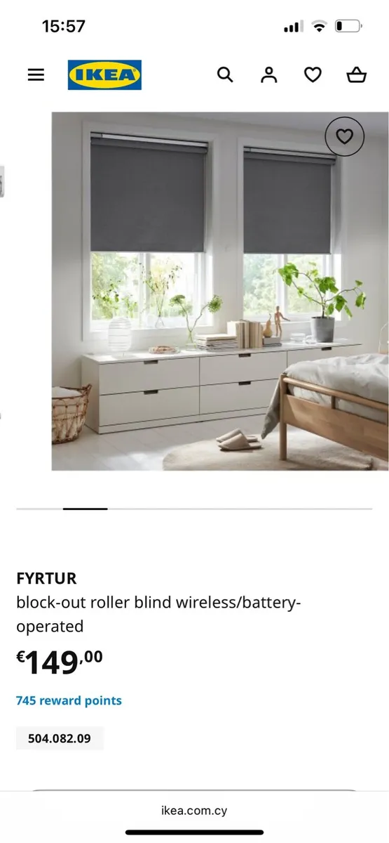 IKEA electric blackout blinds like new condition - Image 2