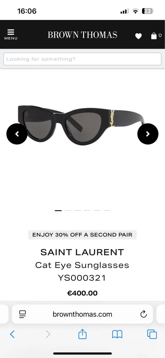 YSL Cat eye sunglasses - Image 1