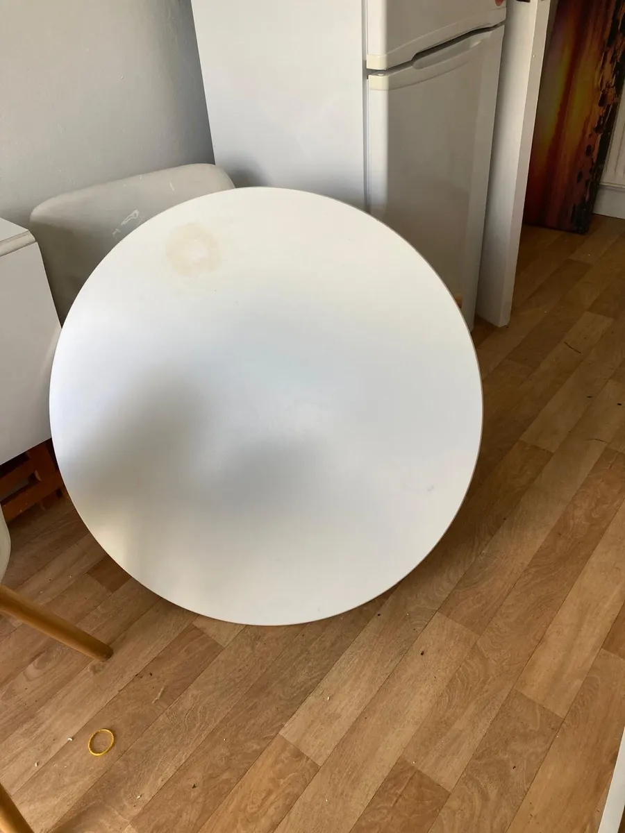 FREE White round table to take away
