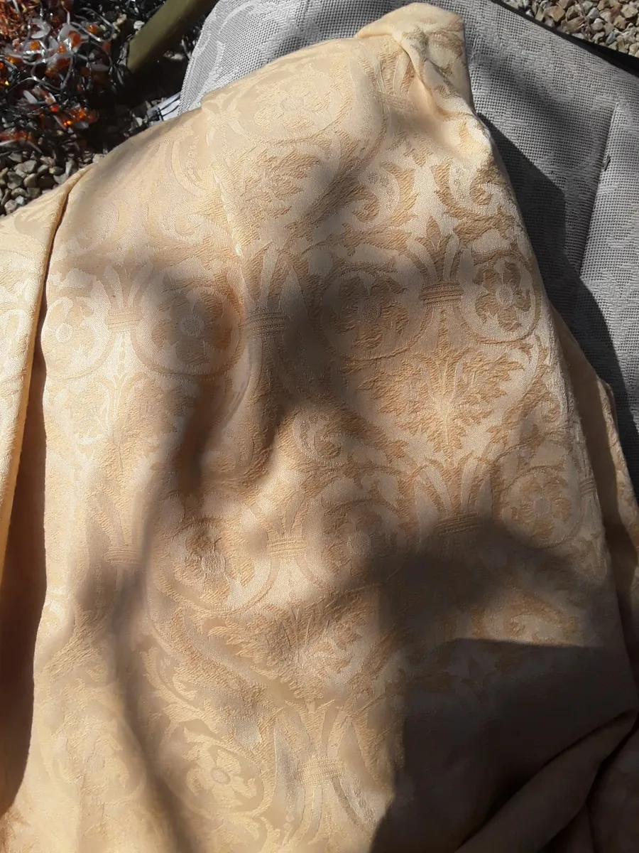 Vintage gold and Amber coloured drapes as new - Image 3
