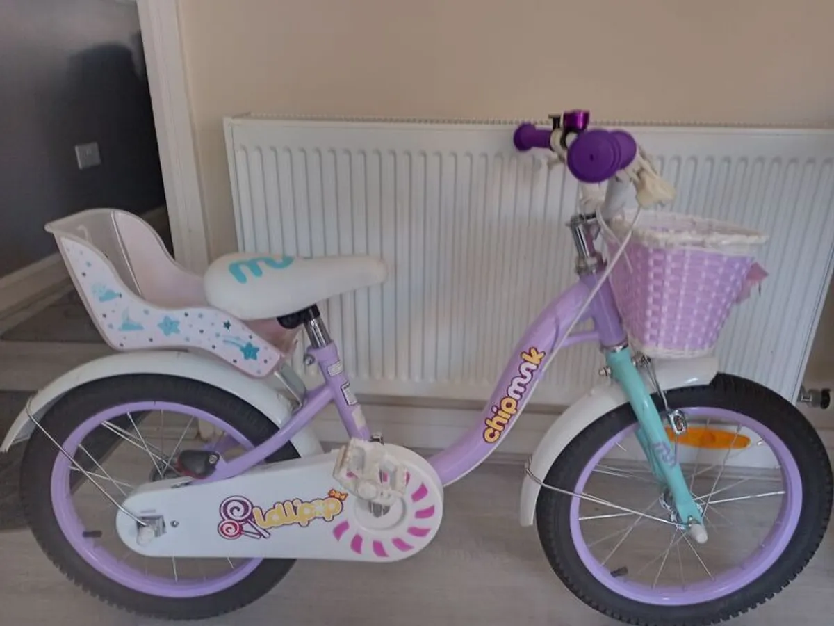 kids chipmunk lollipop bike size 16 inch wheels - Image 2