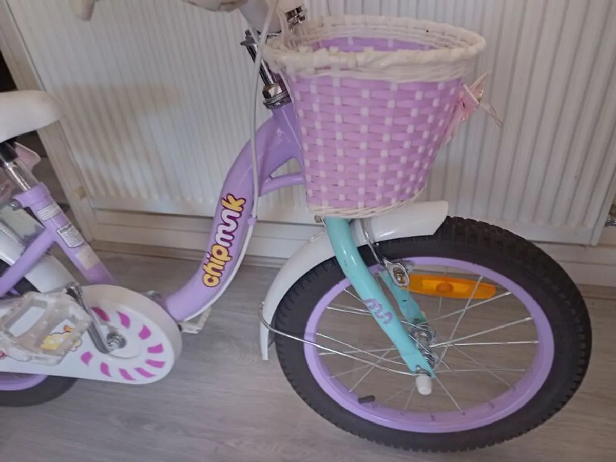kids chipmunk lollipop bike size 16 inch wheels - Image 4