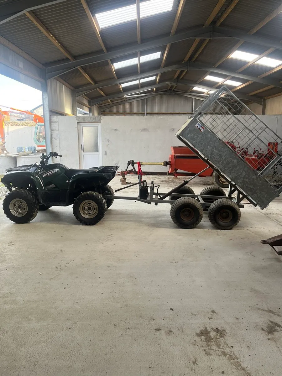 Yamaha Grizzly 550 and 6x4 tipping trailer - Image 1