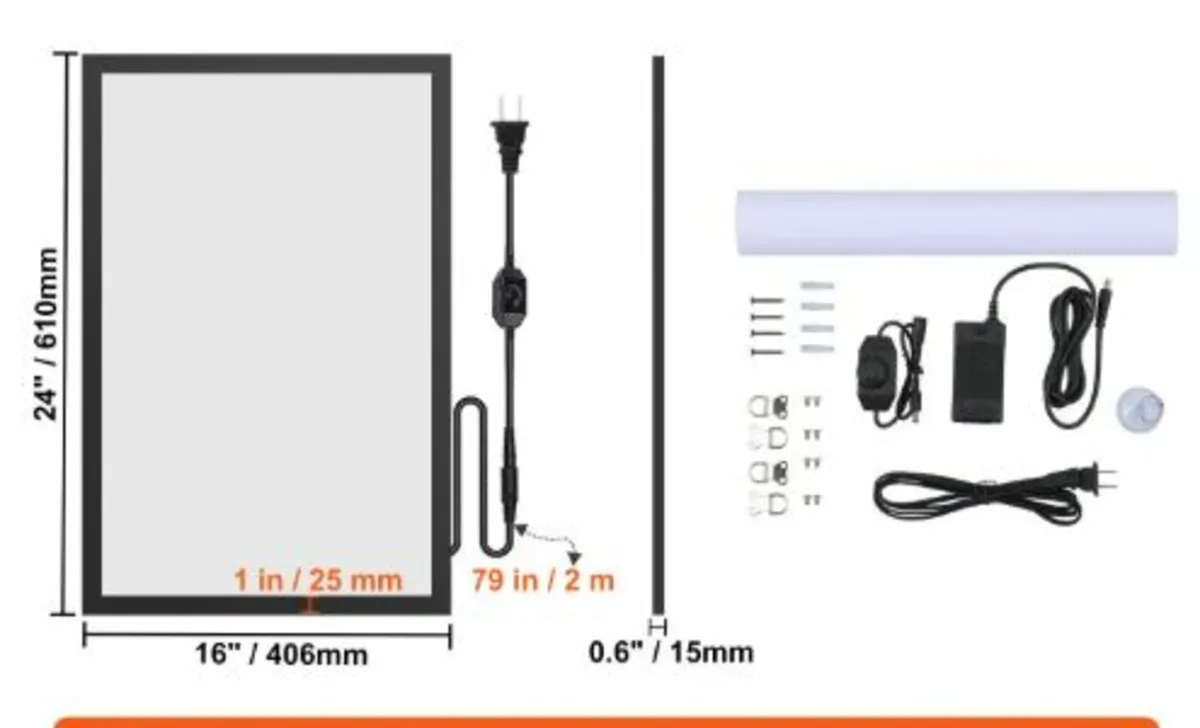 LED Poster Frame in Black,16x24 Inch Picture Frame - Image 4