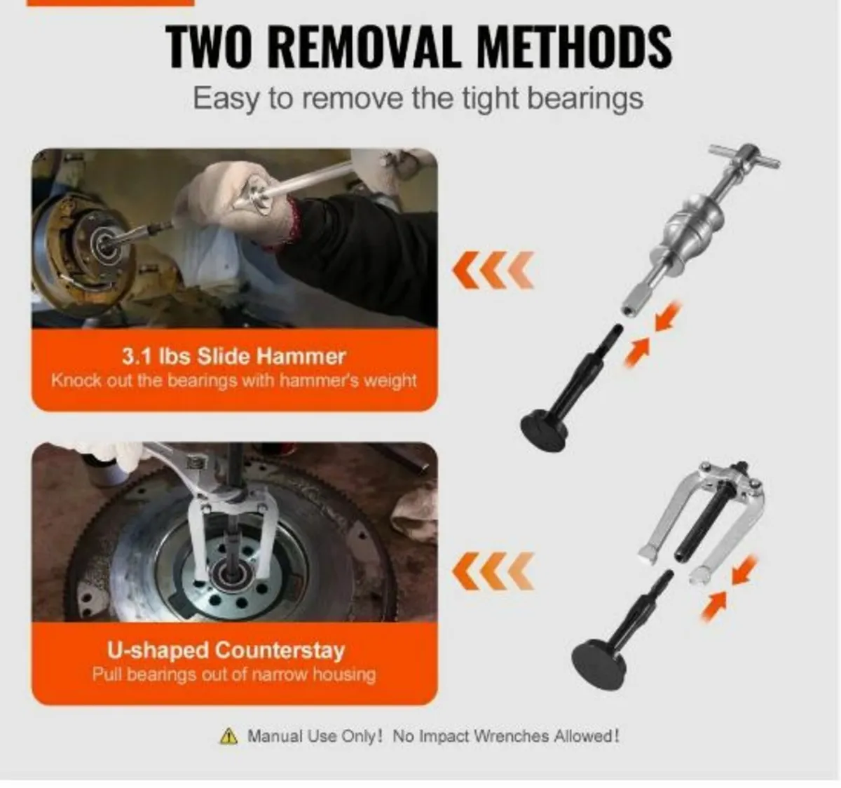 Blind Hole Collet Bearing Race and Seal Puller - Image 2