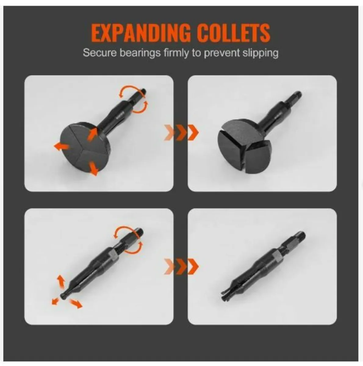Blind Hole Collet Bearing Race and Seal Puller - Image 3