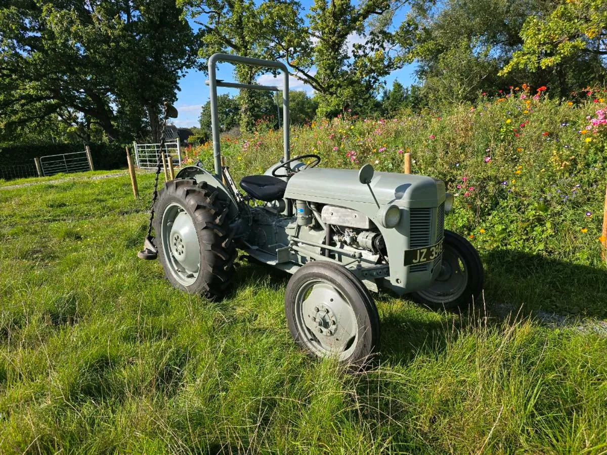 1950 grey massey ferguson vintage tractor