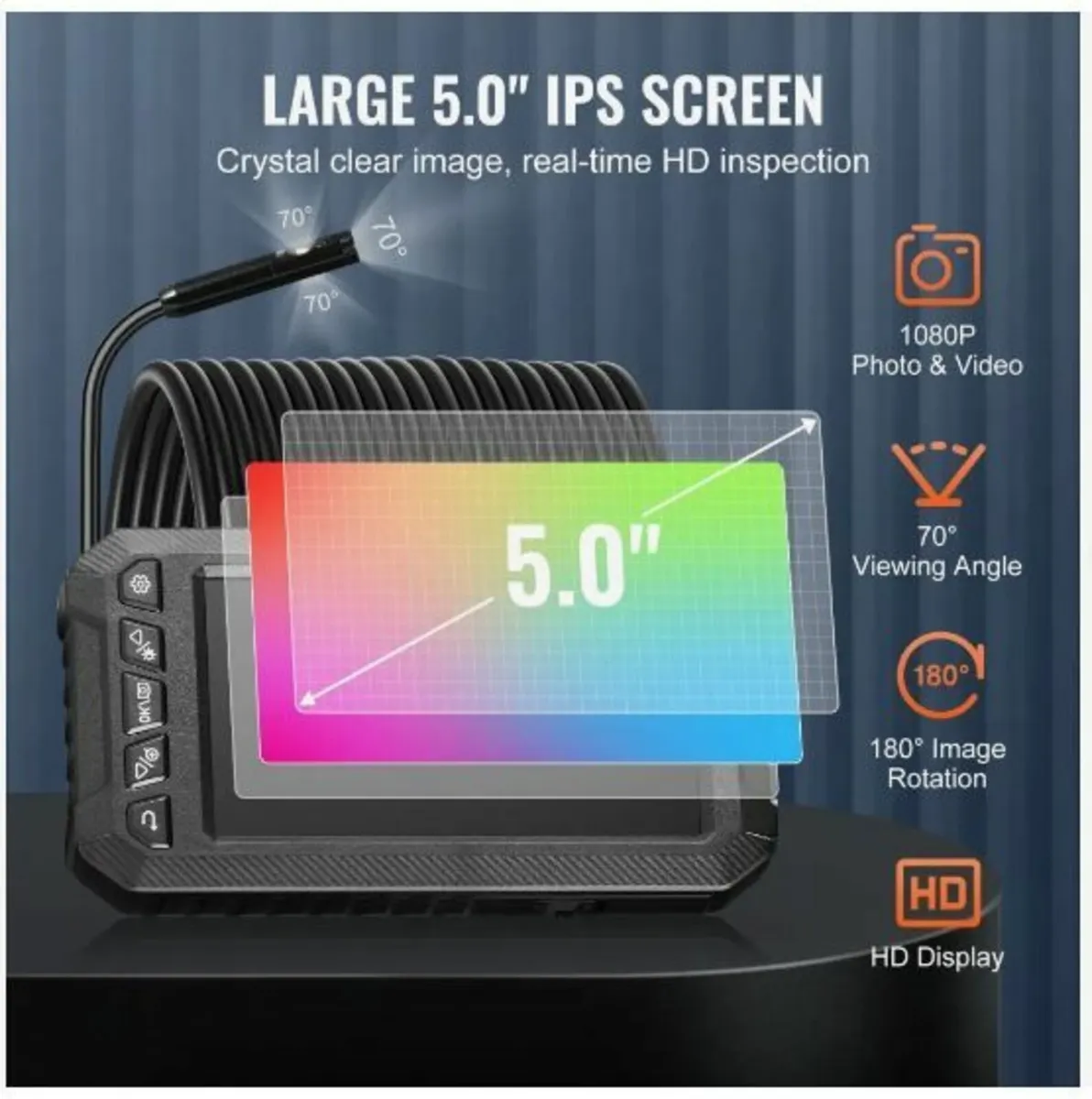 Endoscope Camera with Lights Triple Lens - Image 3