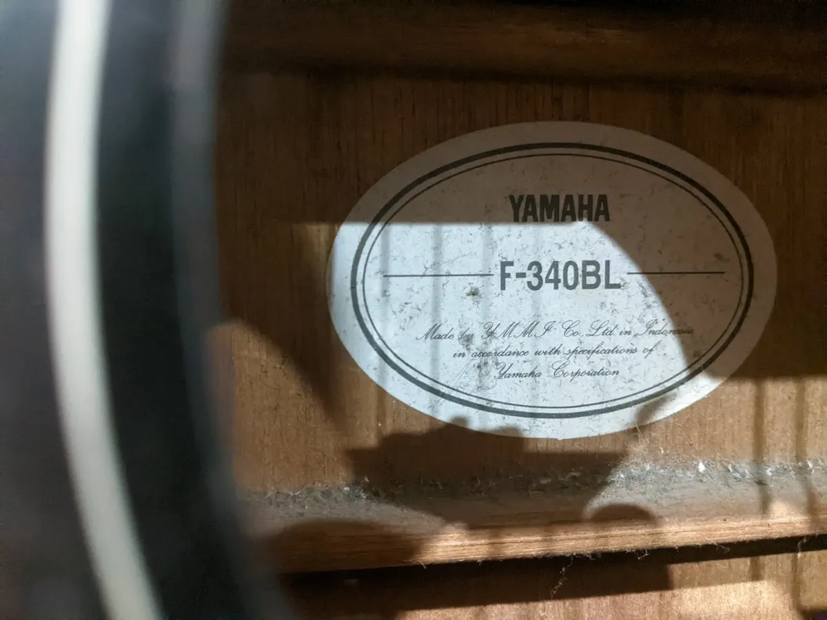 Yamaha F-340BL Acoustic Guitar - Image 2