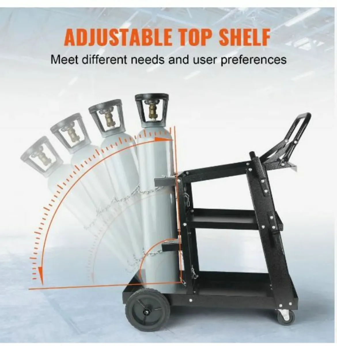 Welding Cart, 3-Tier Heavy Duty Welder - Image 4