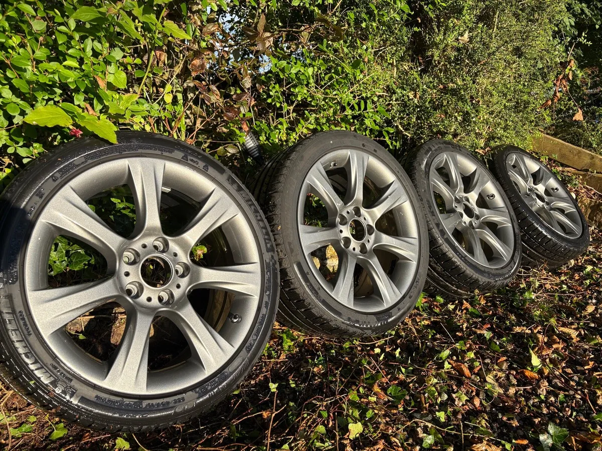 BMW 18” genuine alloys with Michelin winter tyres - Image 1
