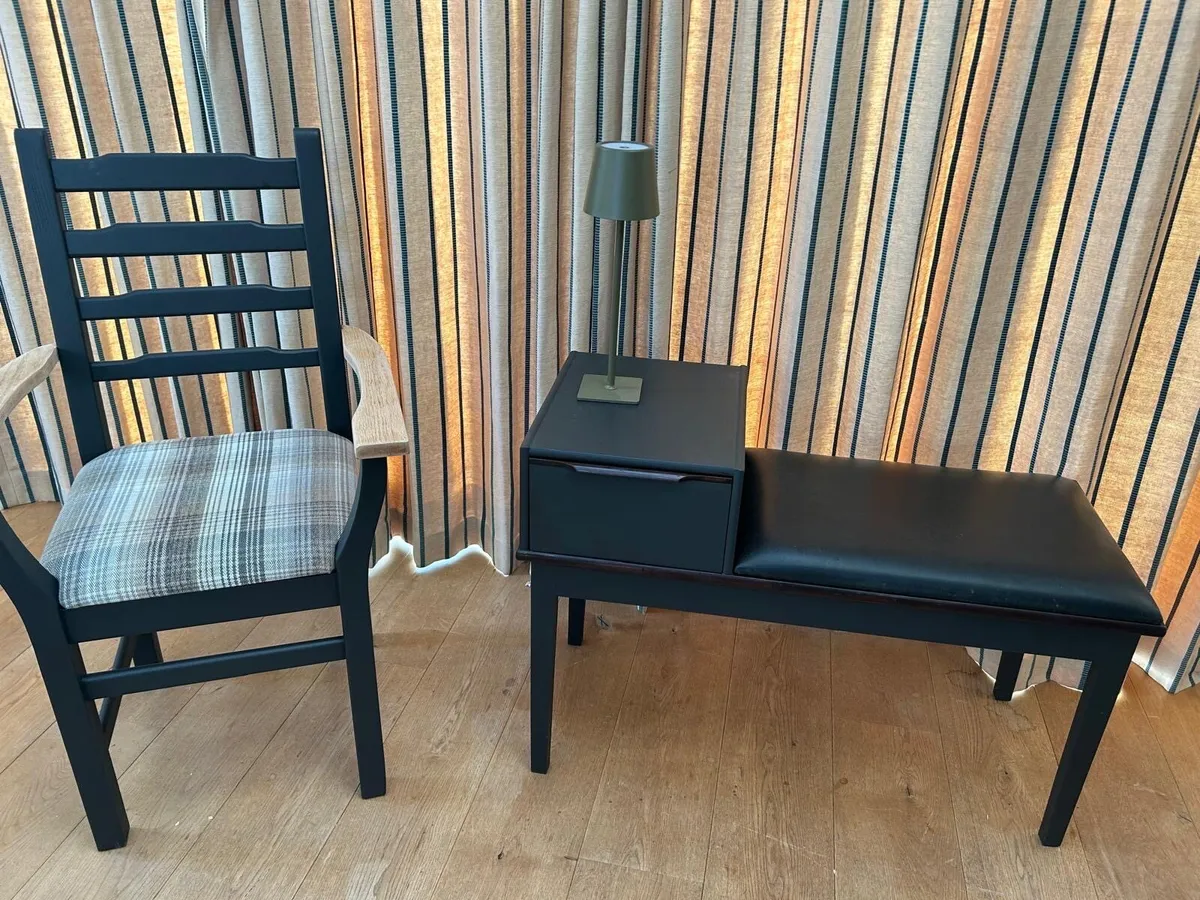Hall table / MCM telephone seat - Image 4