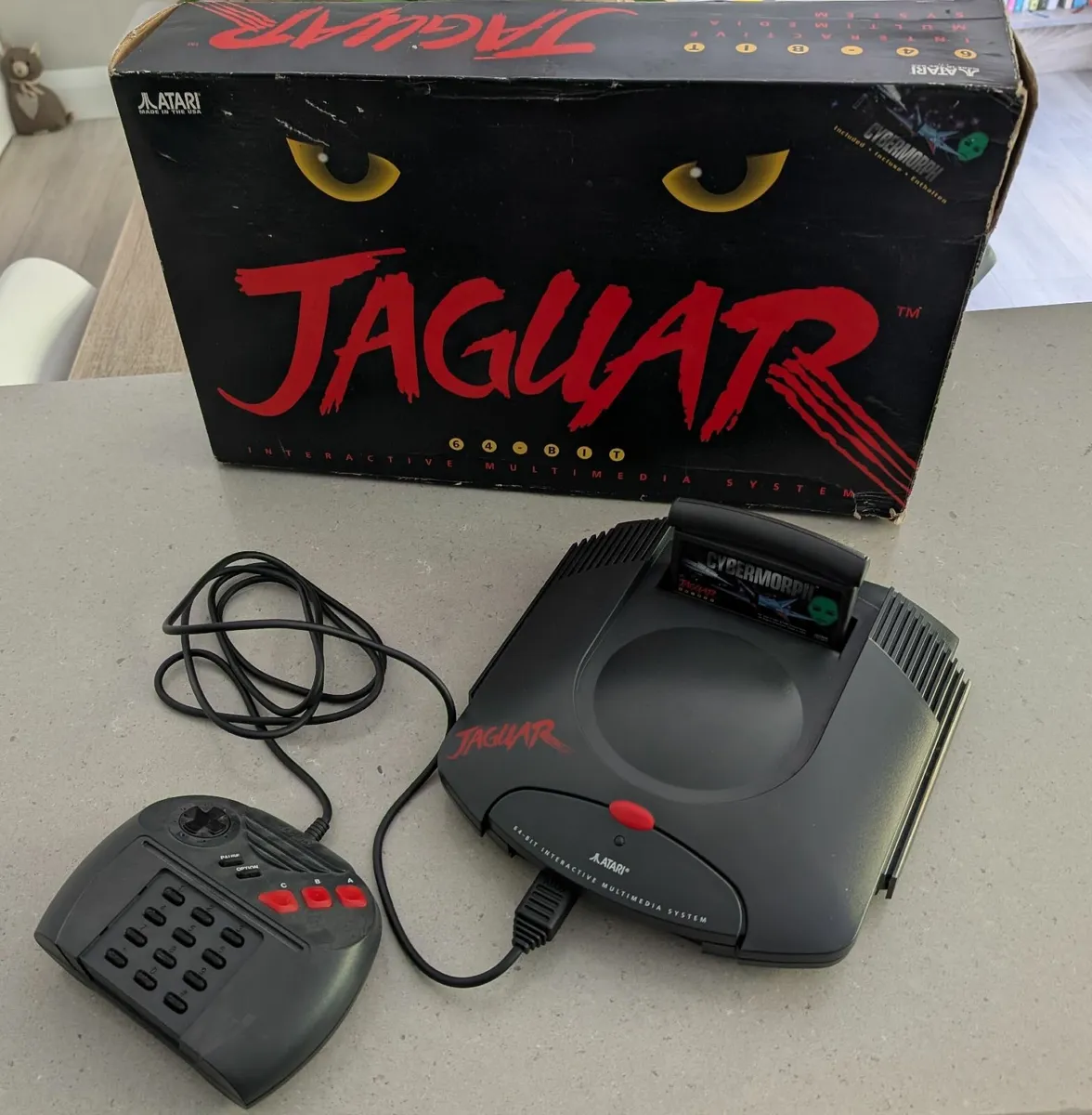 Atari Jaguar Video Games Console, c/w Cybermorph - Image 1