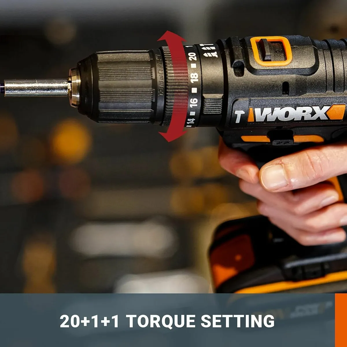 20V WORX  Cordless Hammer Drill kit - Image 2