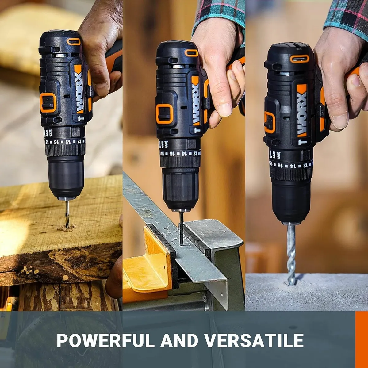 20V WORX  Cordless Hammer Drill kit - Image 3
