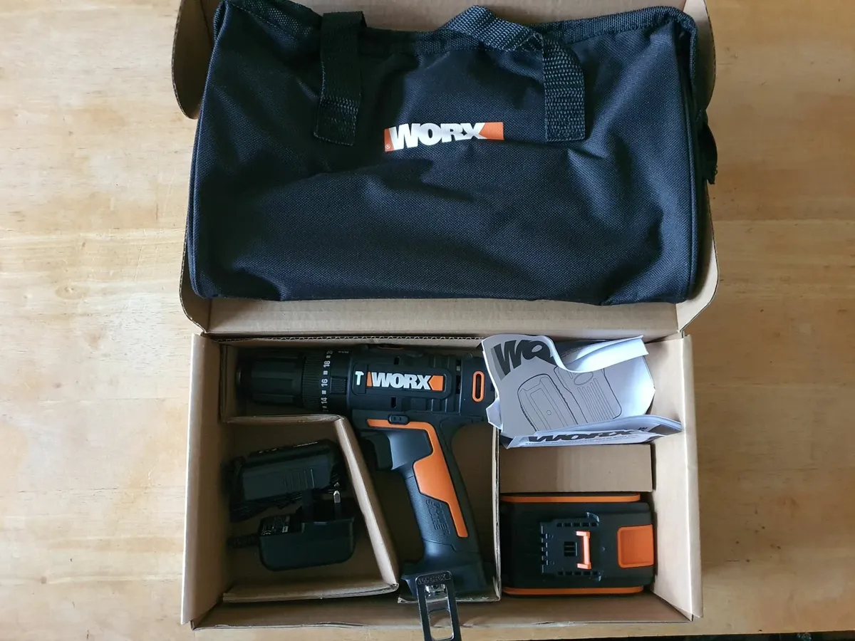 20V WORX  Cordless Hammer Drill kit - Image 4