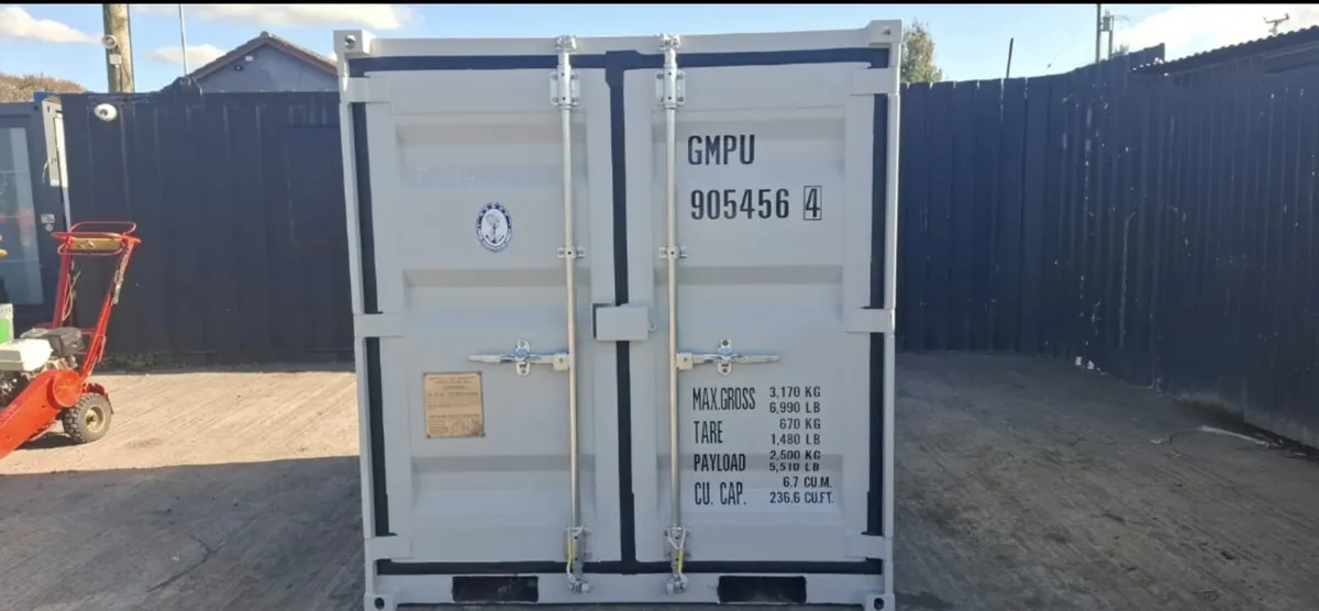 7ft x 6ft Steel Container – Side Door, Window - Image 2