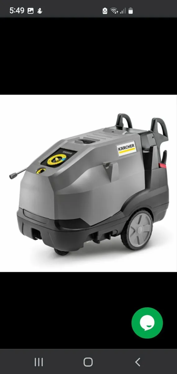 Hot water high pressure cleaner