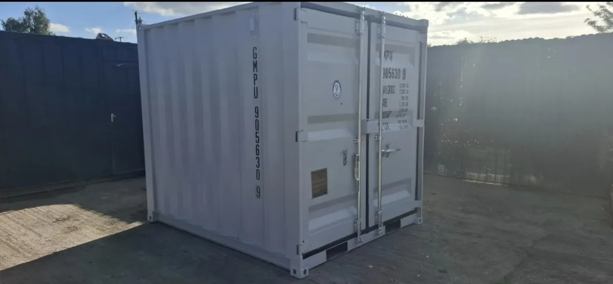 8ft x 6ft Steel Container – Side Door, Window - Image 1