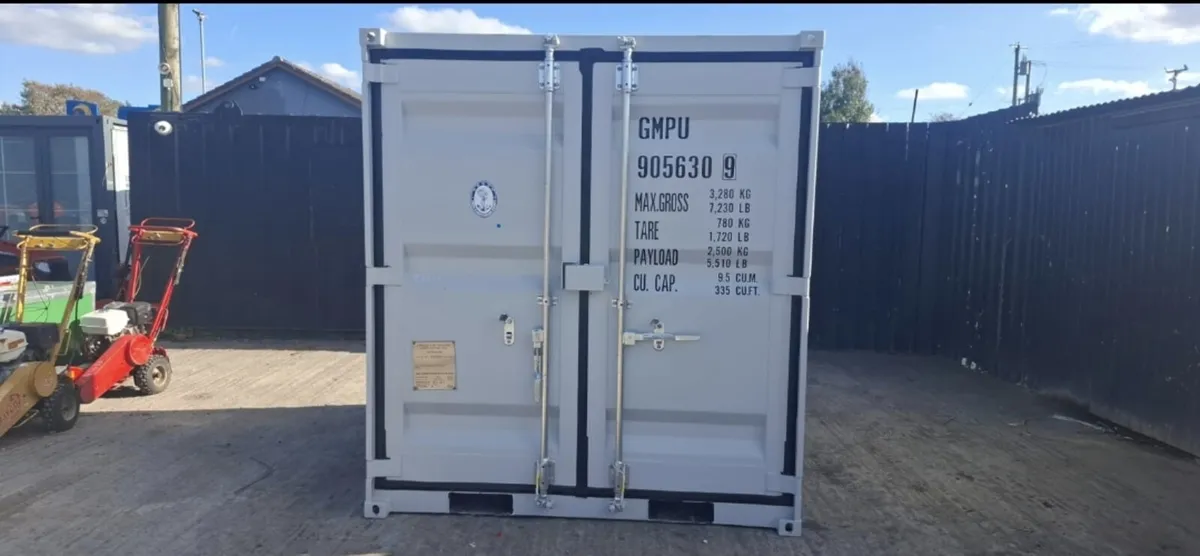 8ft x 6ft Steel Container – Side Door, Window - Image 2