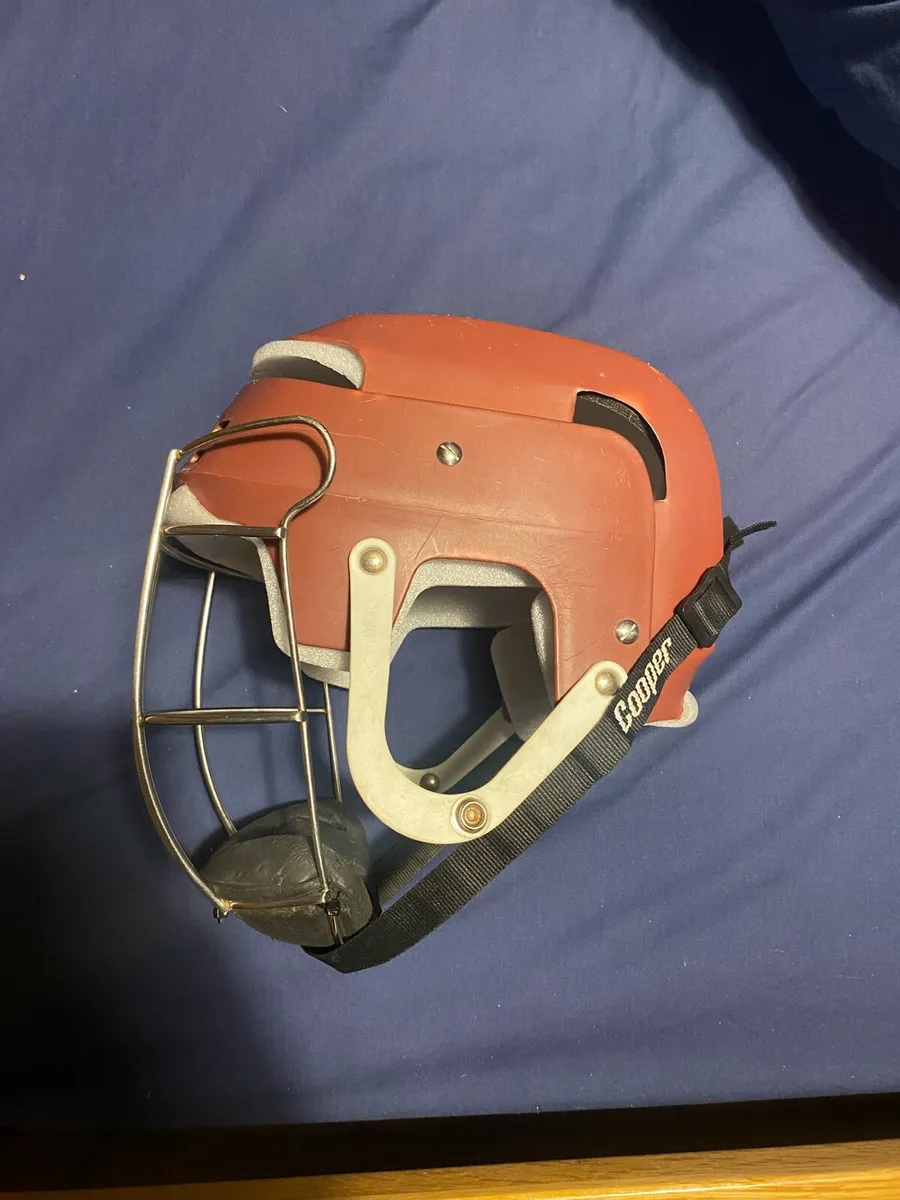 Maroon cooper hurling helmet - Image 1