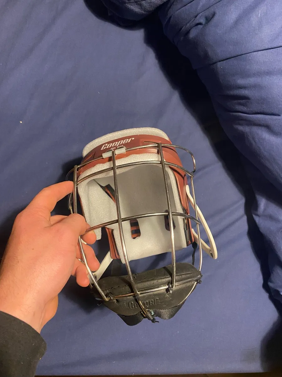 Maroon cooper hurling helmet - Image 3