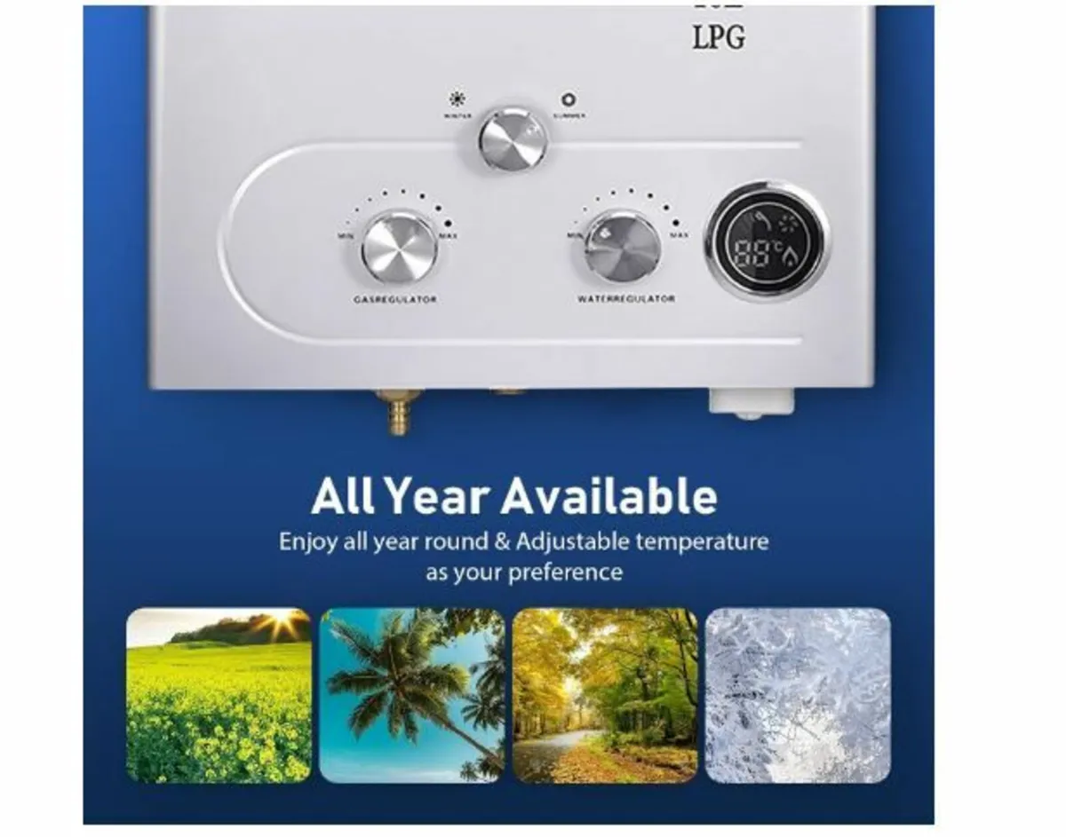 18L Gas Instantaneous Water Heater, 32 KW LPG - Image 2