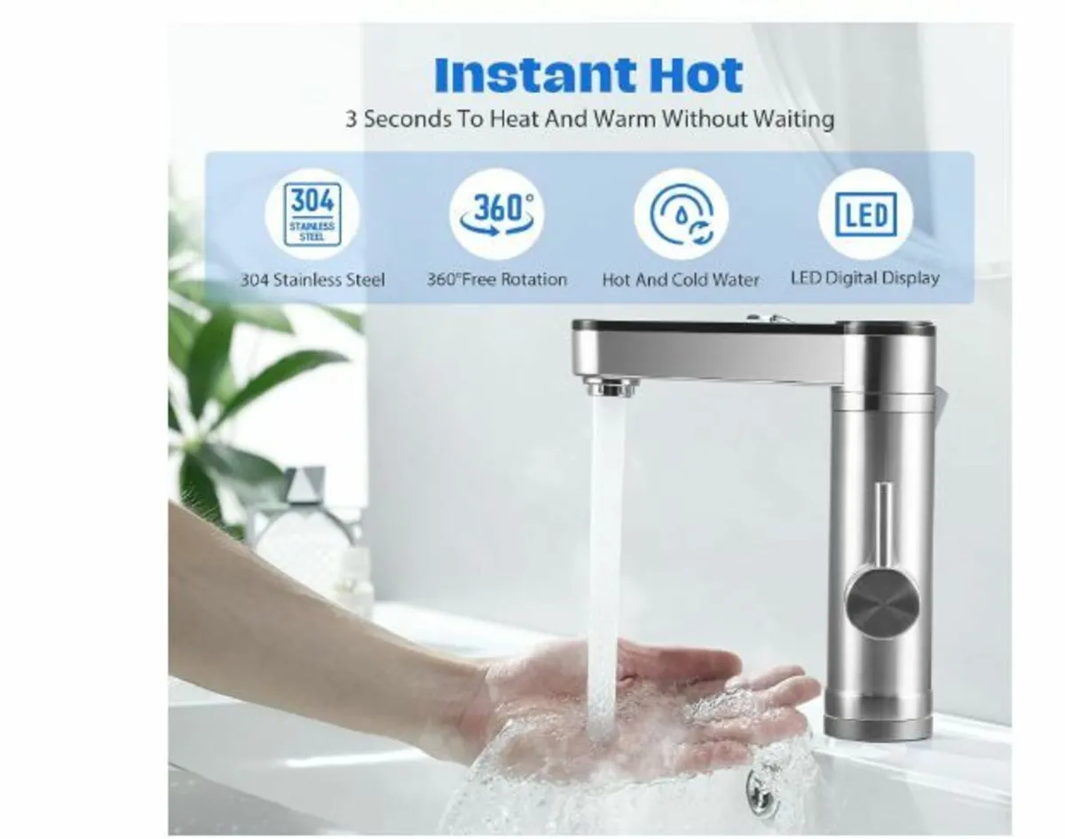 220 V 3300 W Electric Continuous Hot Water Tap - Image 3