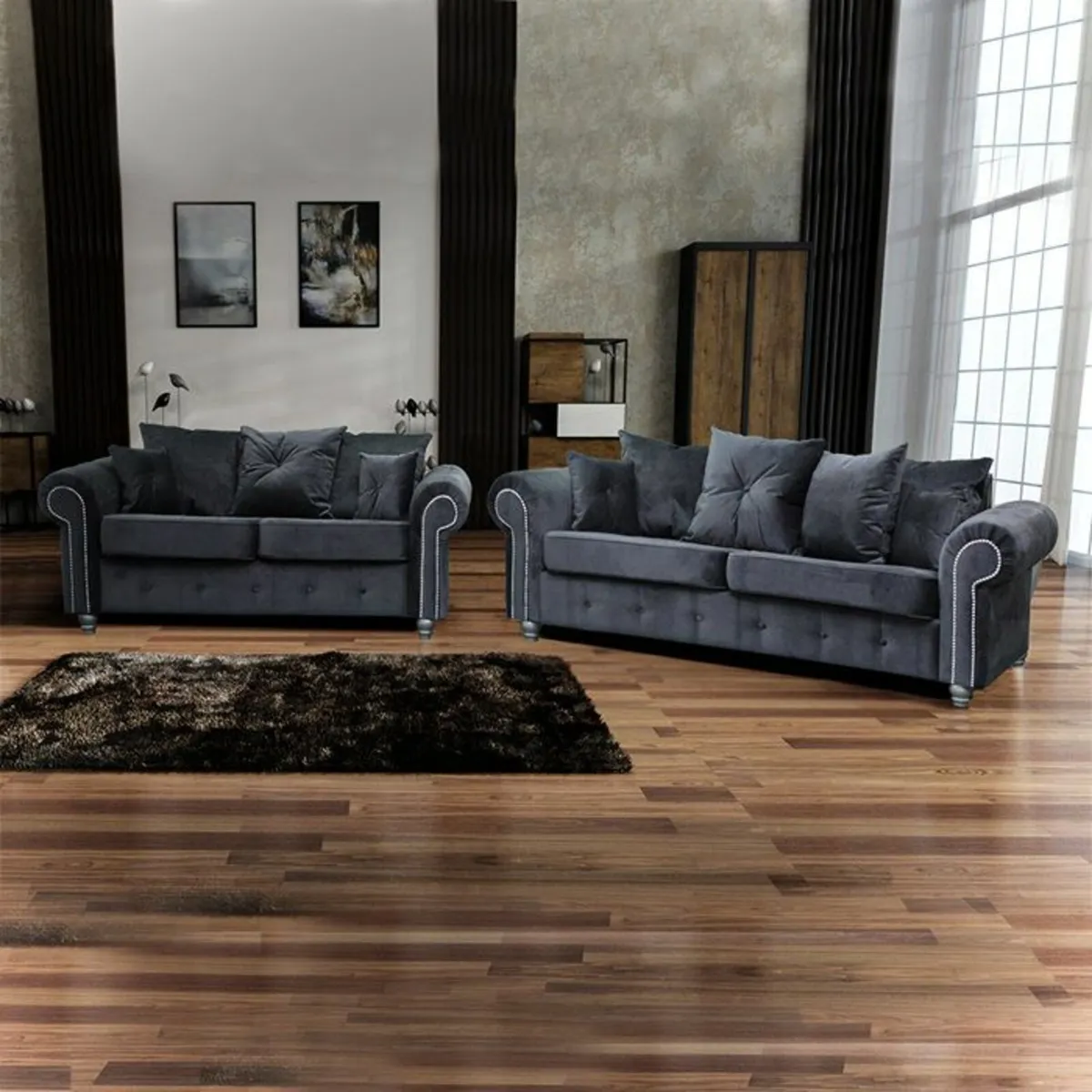 "Comfortable Olympia Couch 3/2" - Image 2