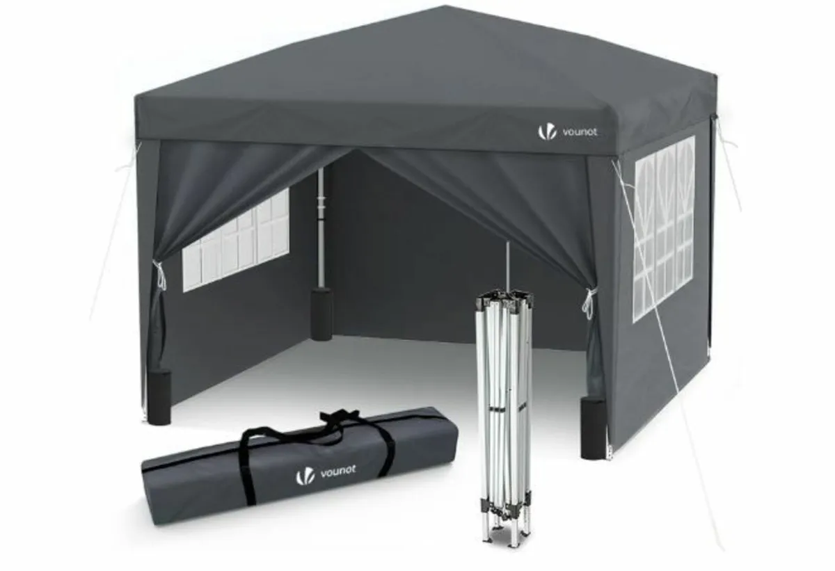 3x3m gazebo with 4 side panels - Image 4
