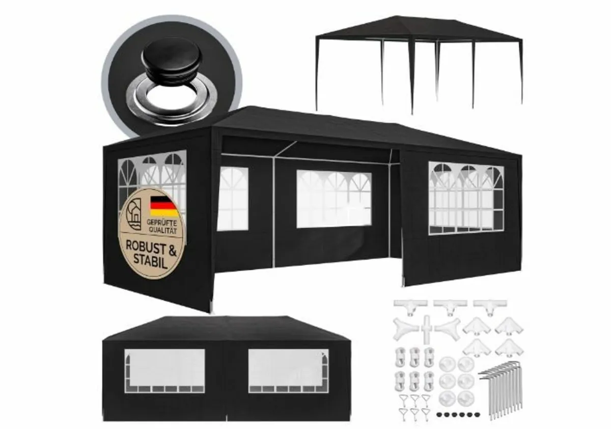 Gazebo 3 x 6 m UV Protection - Image 1