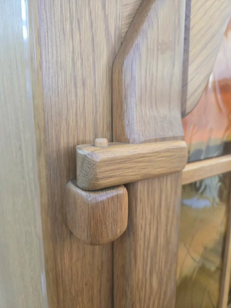 Solid wood glass cabinet - Image 3