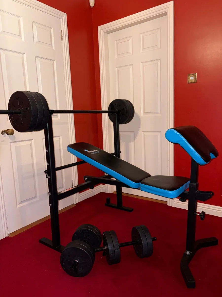 50KG Weights | Bench | Rack | Barbell - Image 1