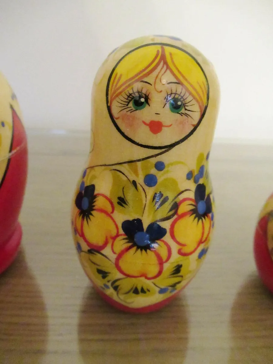 antique vintage Russian Doll set Matryoshka RARE - Image 3