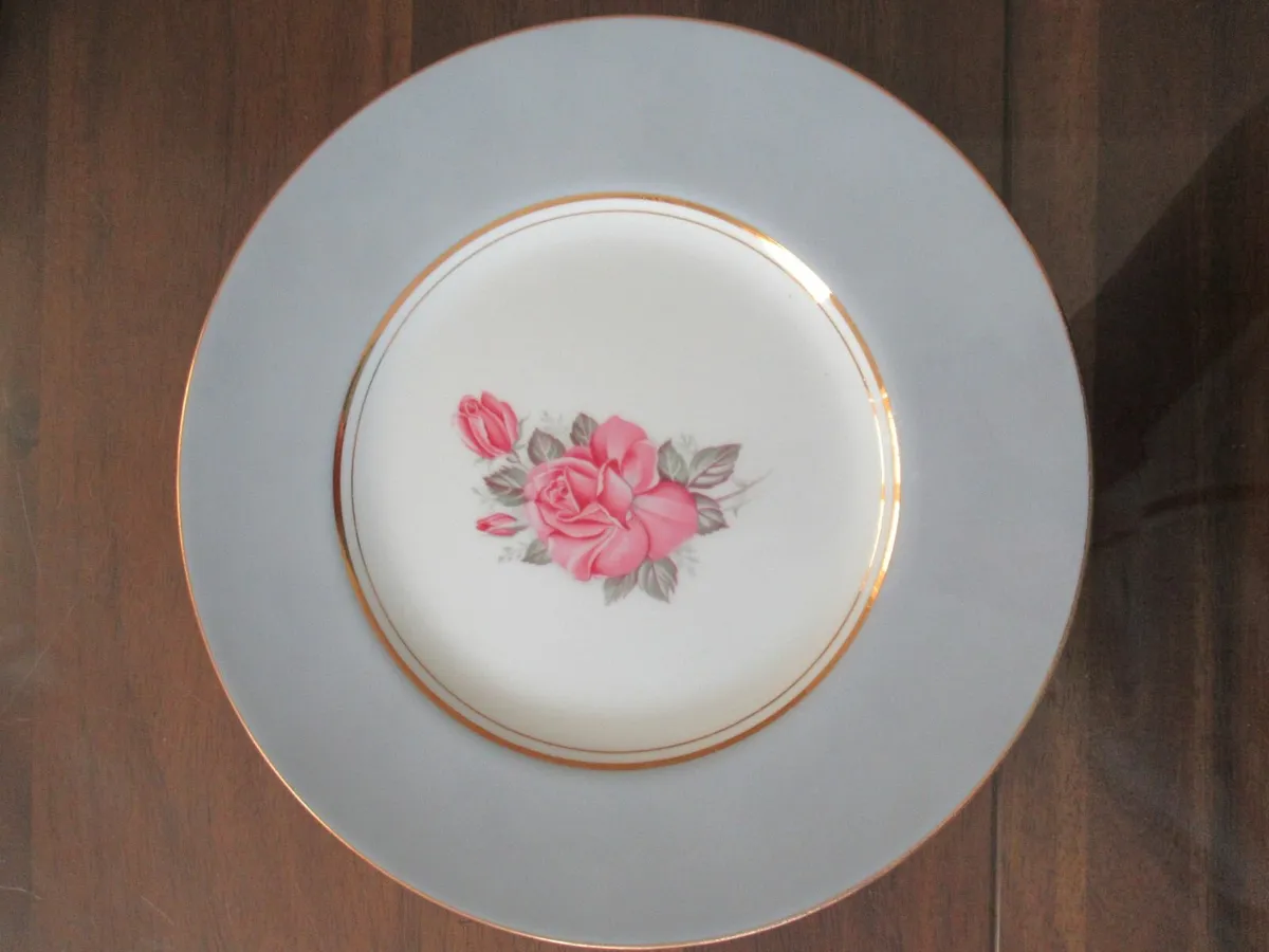 Antique Vintage MINTON china plates rose cottage - Image 3