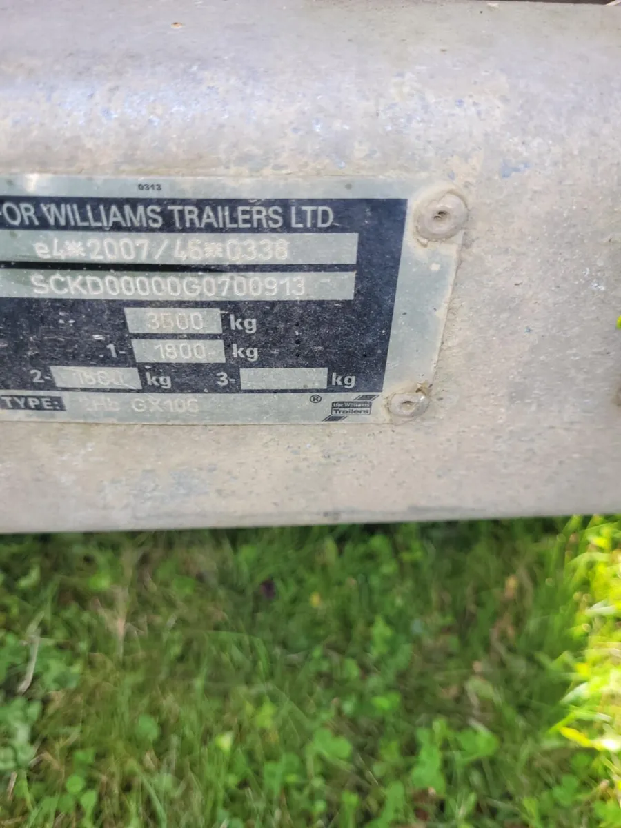 10x6 ifor Williams plant trailer - Image 3