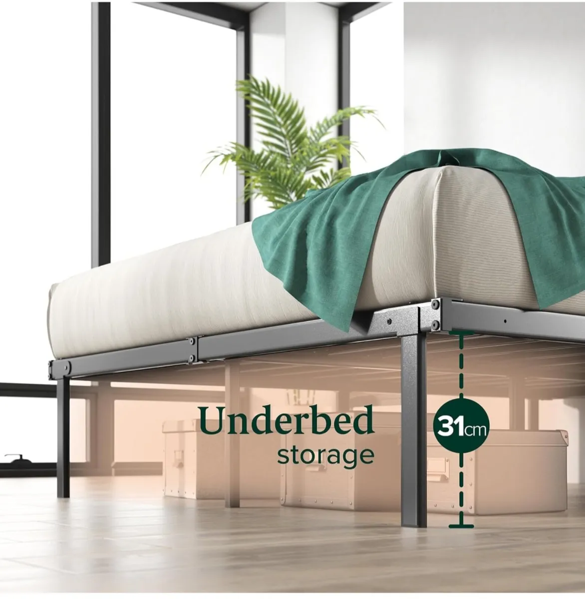 Super King Bed frame - Bed 180x200 cm - 36cm - Image 3